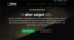 Desktop Screenshot of leftbrainmarketing.net